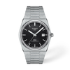 Black dial · Grey bracelet