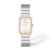 White mother-of-pearl dial · Grey bracelet
