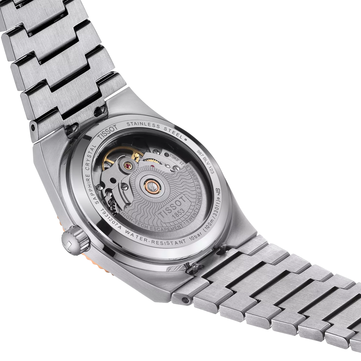 Tissot PRX Gold 35mm T931.207.41.336.00 — detail view