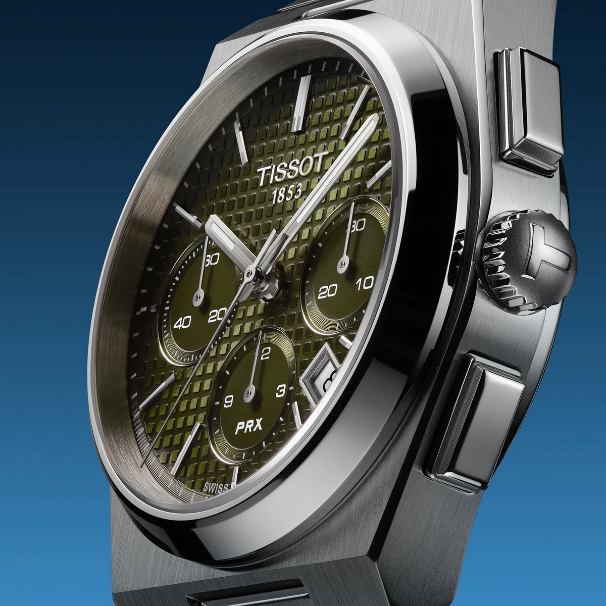 Tissot PRX 42mm T137.427.11.091.00 — detail view