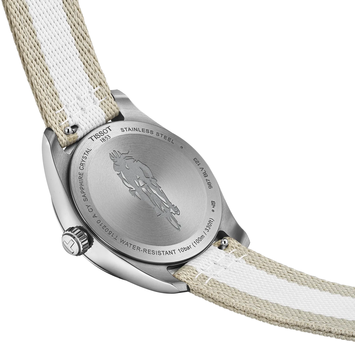 Tissot PR 100 Cycling 34mm T150.210.17.037.00 — detail view