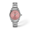 Pink dial · Grey bracelet
