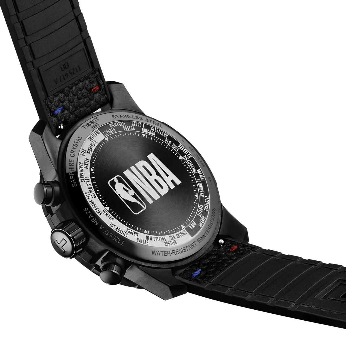 Tissot Supersport NBA Special Edition 45.5mm T125.617.37.067.00 — detail view