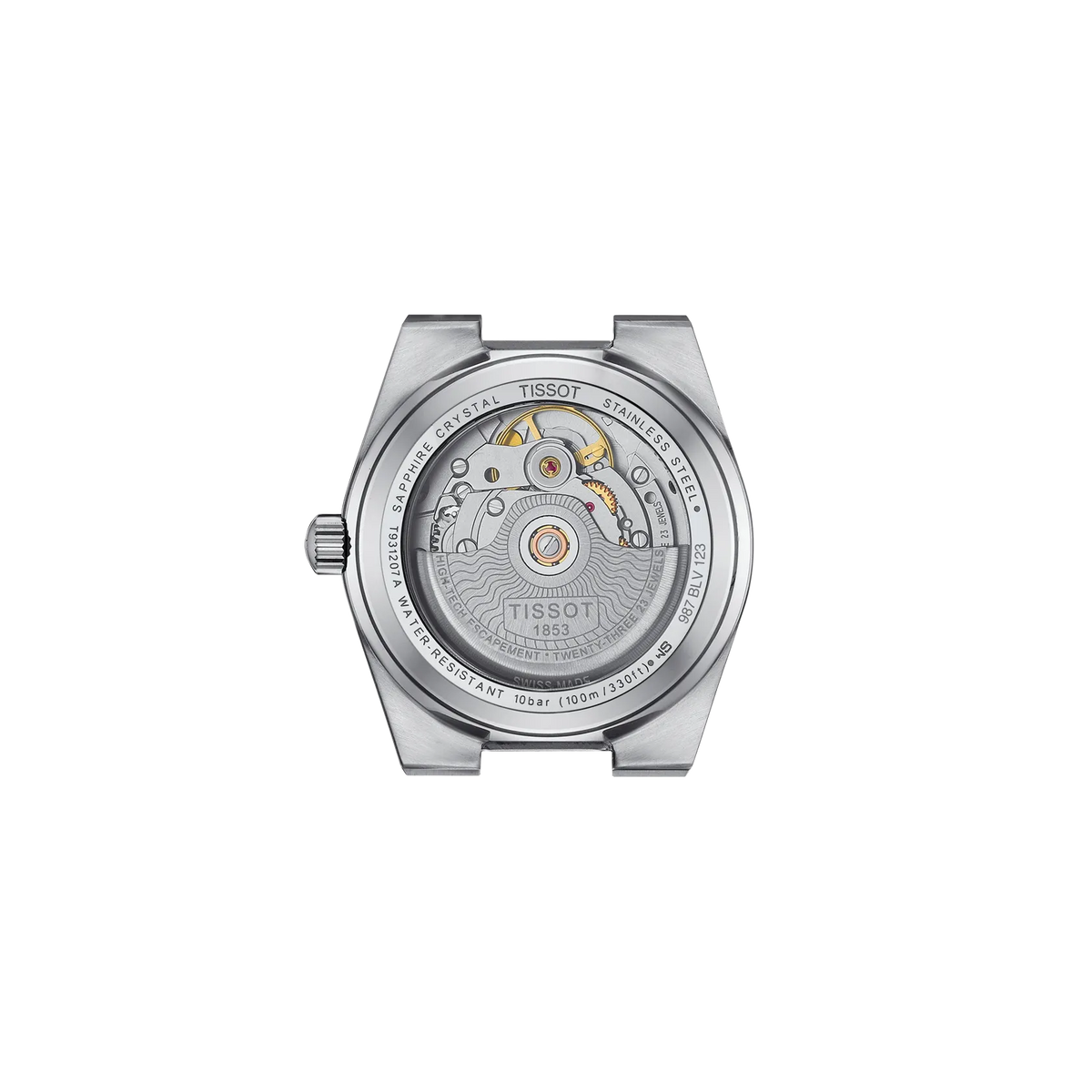 Tissot PRX Gold 35mm T931.207.41.336.00 — detail view