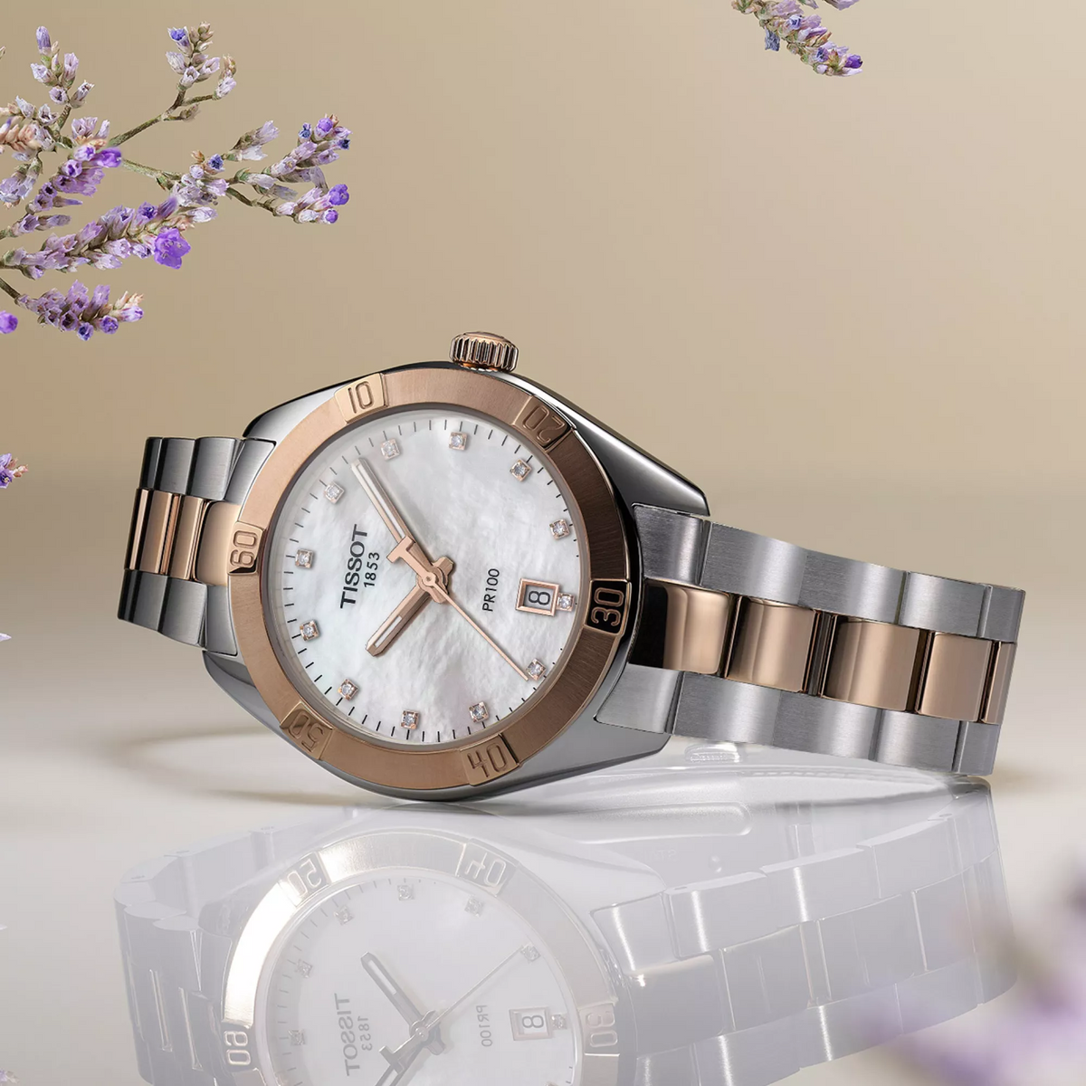 Tissot PR 100 Sport Chic 36mm T101.910.22.116.00 — detail view