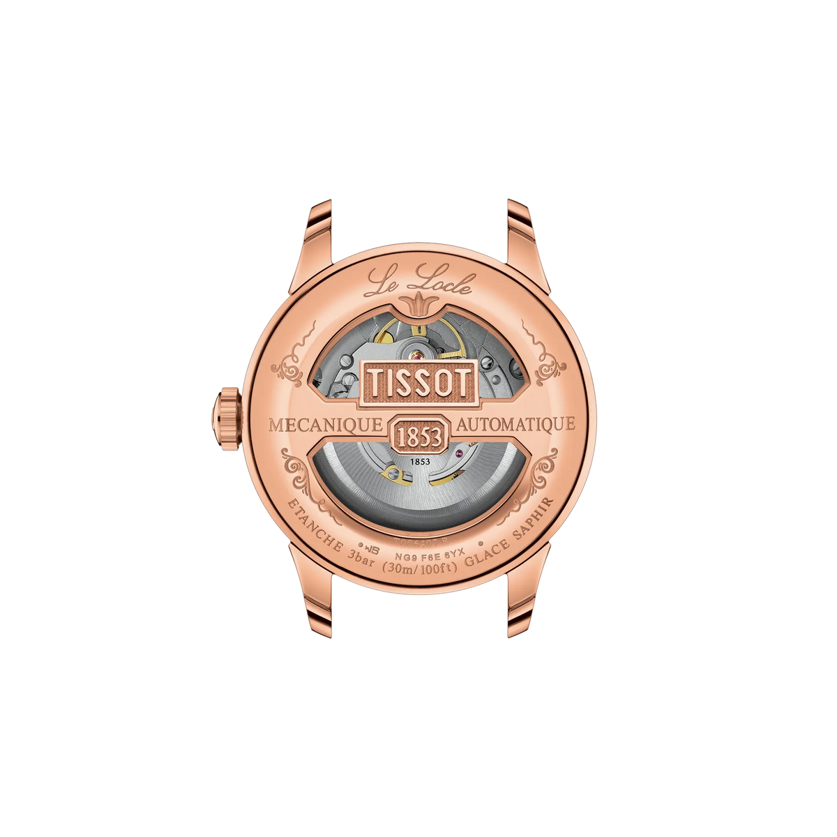 Tissot Le Locle 39.3mm T006.407.36.033.00 — detail view