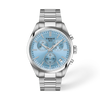 Ice blue dial · Grey bracelet