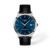 Blue dial · Black strap