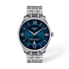 Blue dial · Grey bracelet