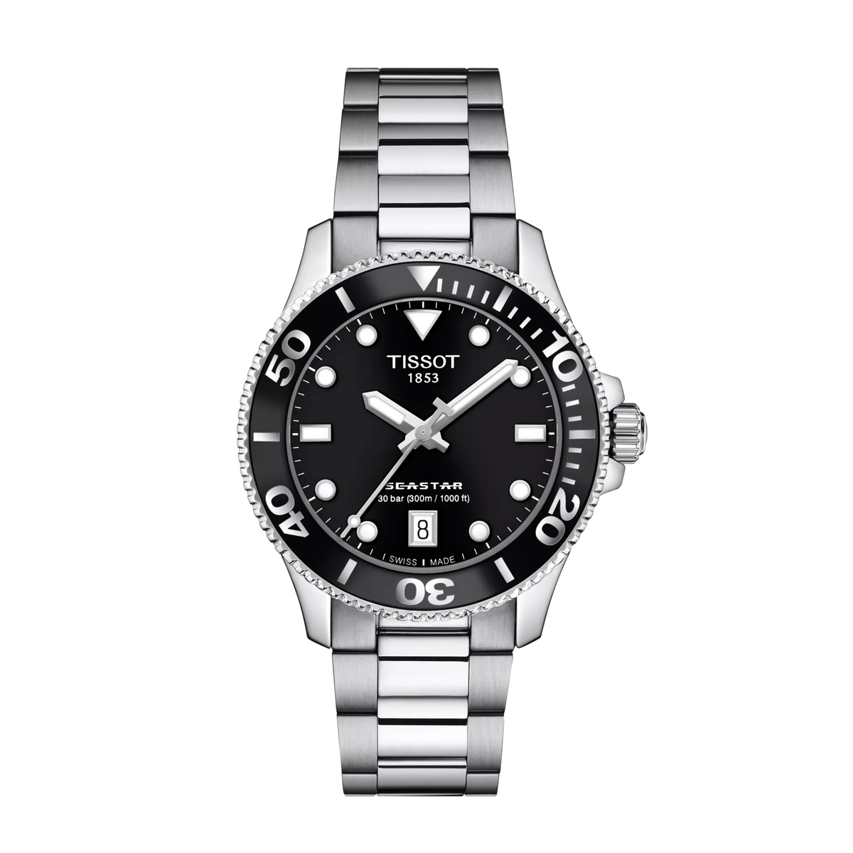 Tissot Seastar 1000 36mm T120.210.11.051.00 — detail view