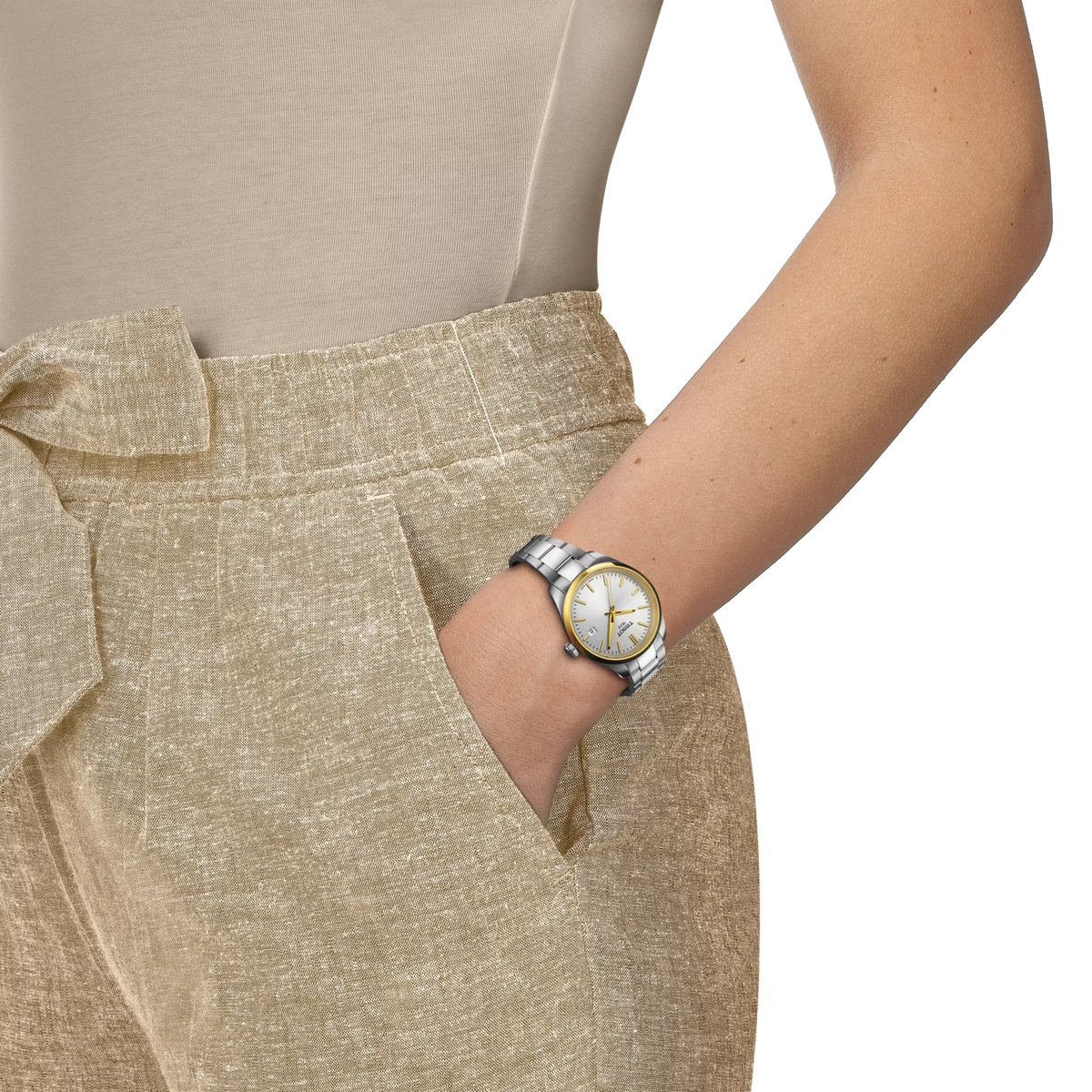 Tissot PR 100 34mm T150.210.21.031.00 — detail view
