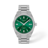 Green dial · Grey bracelet