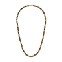 Bulova Tiger’s Eye & Pyrite Bead Necklace — BVC1042-YSYTE — product full view