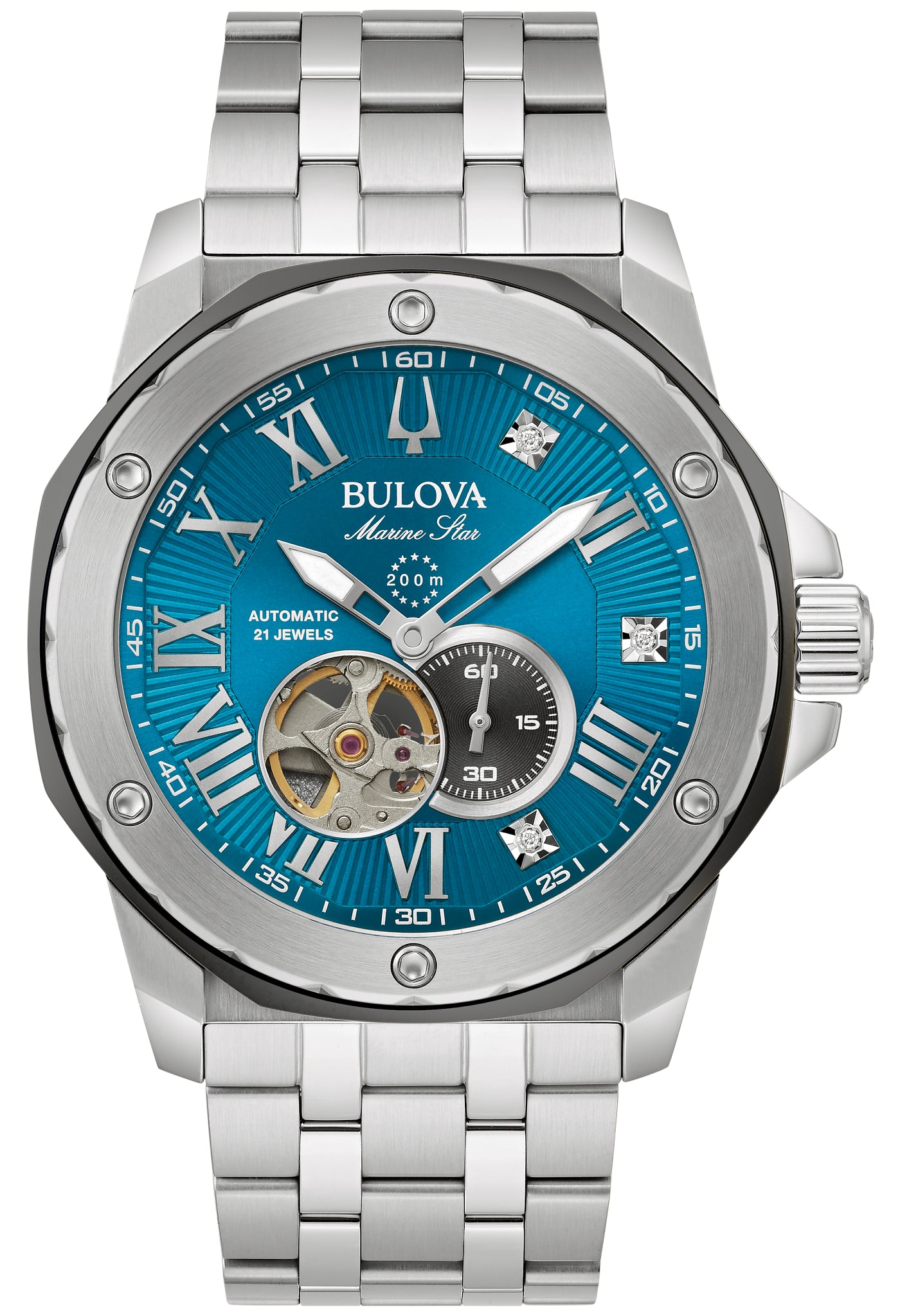 Bulova Stainless Steel Marc Anthony Mens Watch