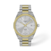 Silver dial · Grey and Golden bracelet
