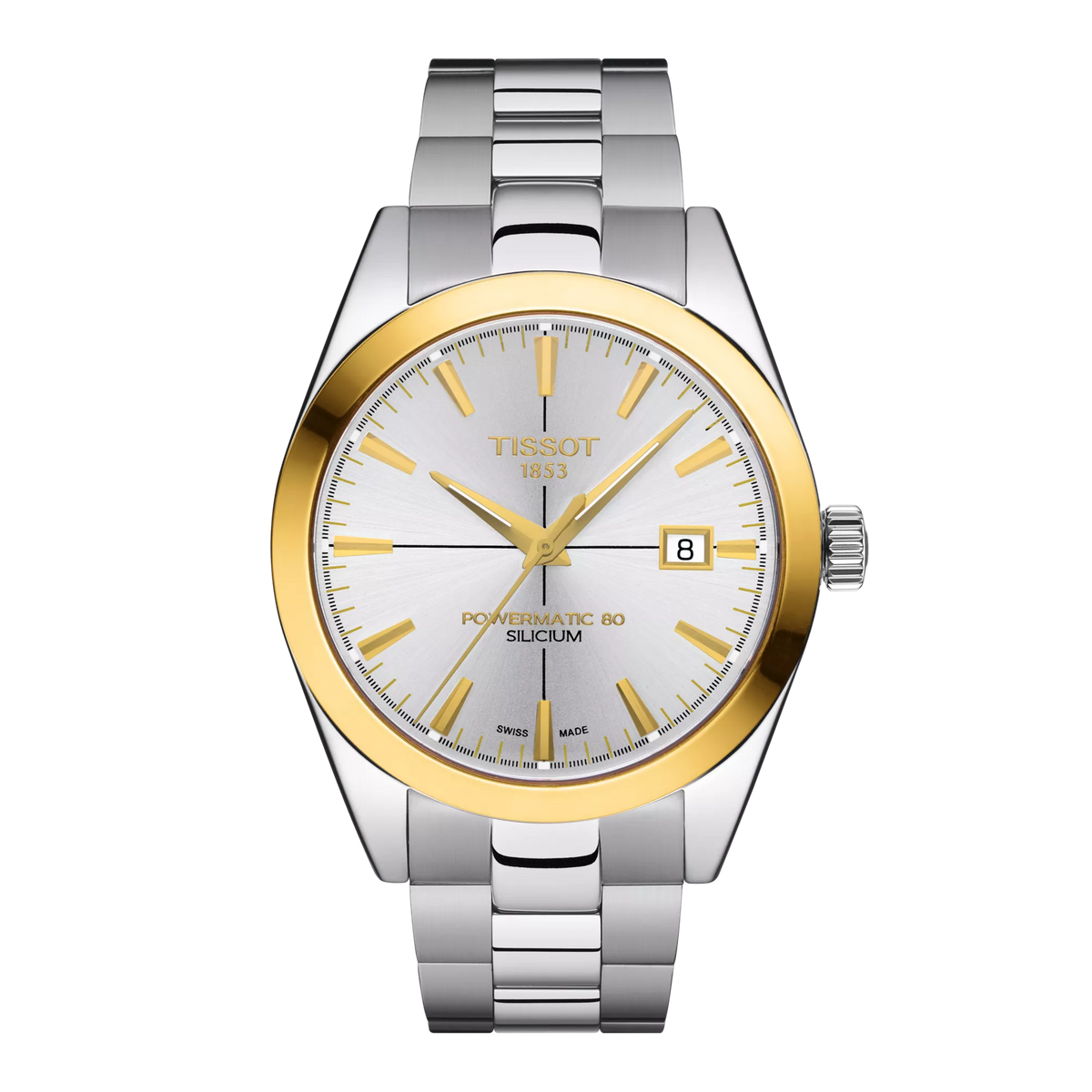 Tissot Gentleman Gold Bezel 40mm T927.407.41.031.01 — detail view