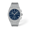 Blue dial · Metal bracelet