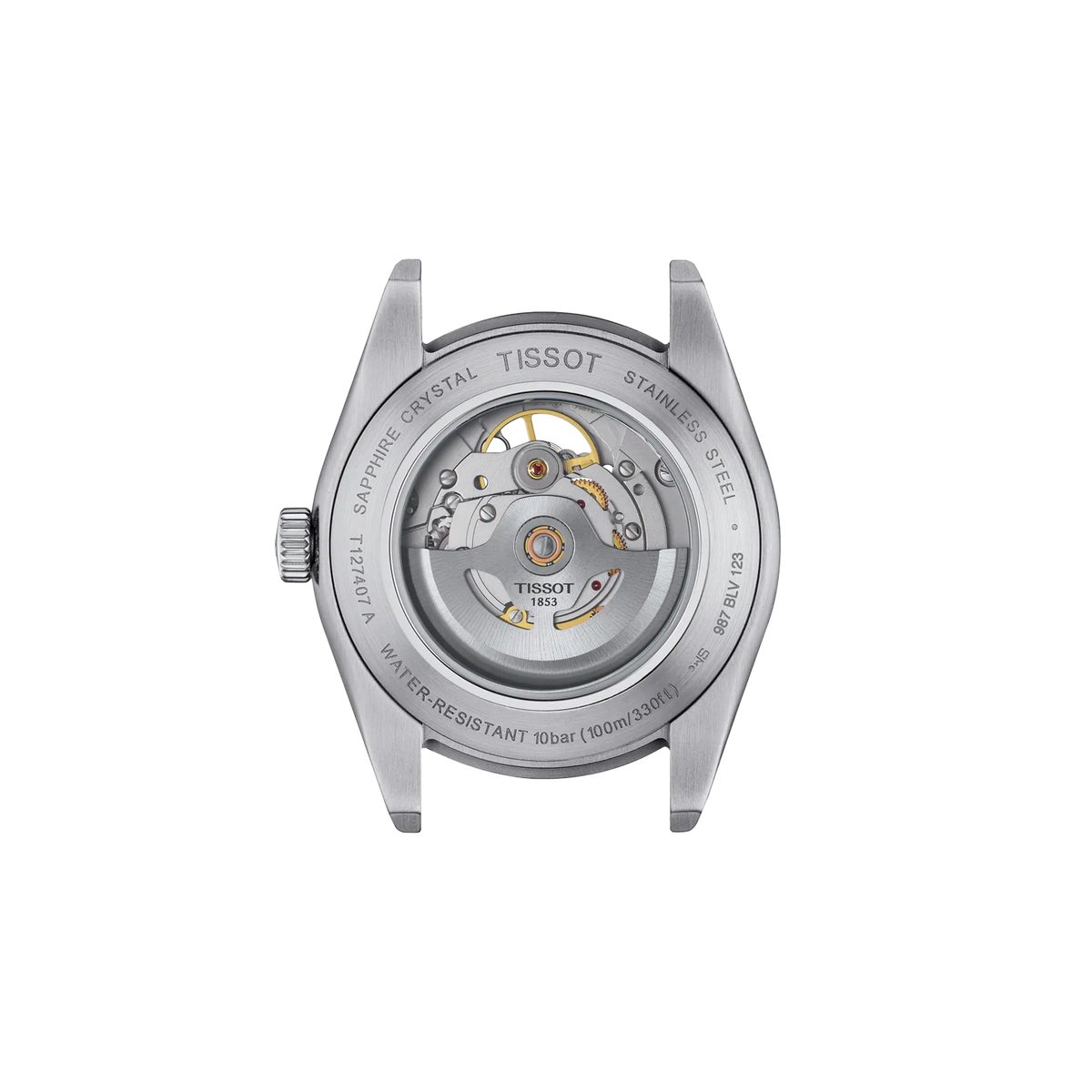 Tissot Gentleman Open Heart 40mm T127.407.11.081.00 — detail view