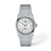 White mother-of-pearl dial · Grey bracelet