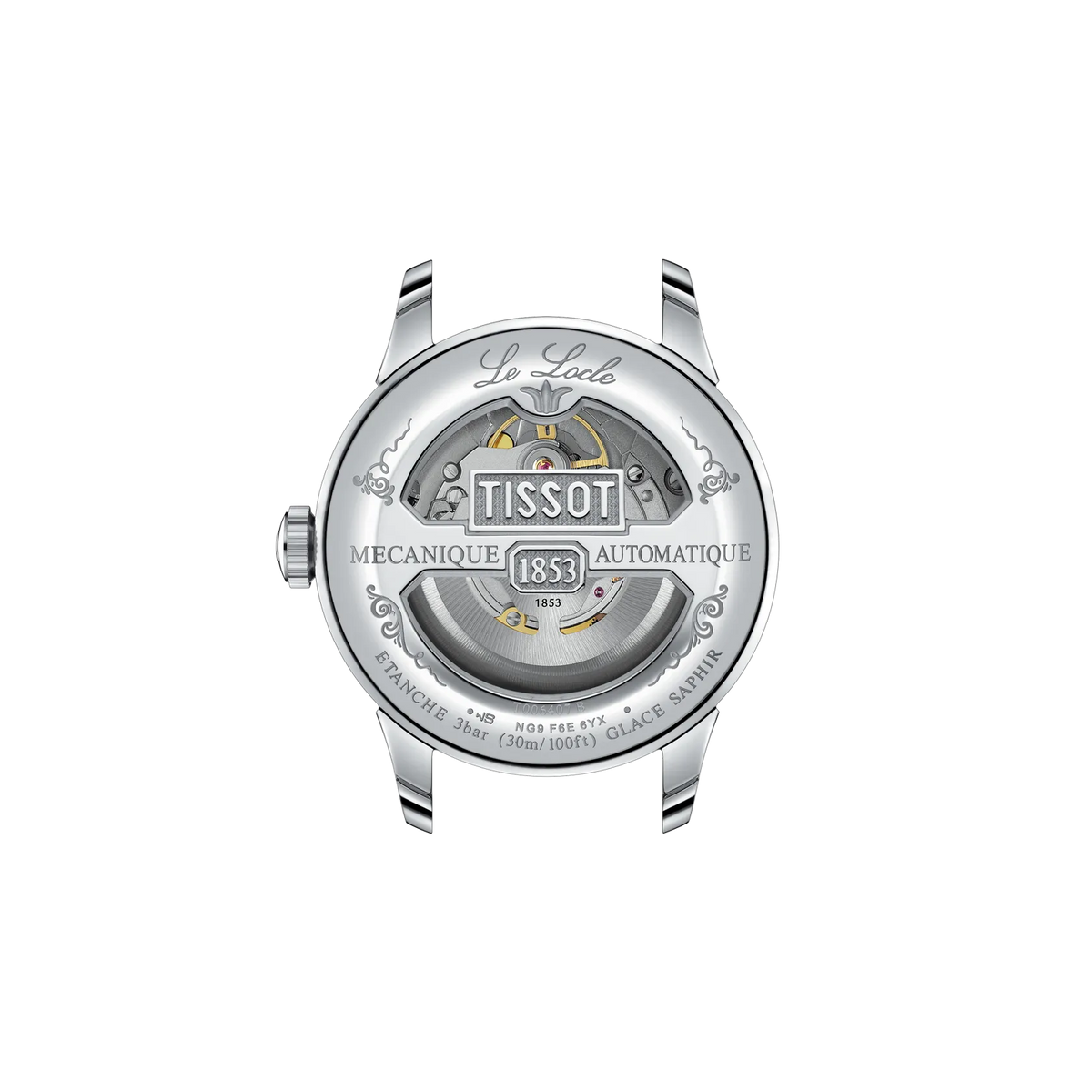 Tissot Le Locle 39.3mm T006.407.11.053.00 — detail view