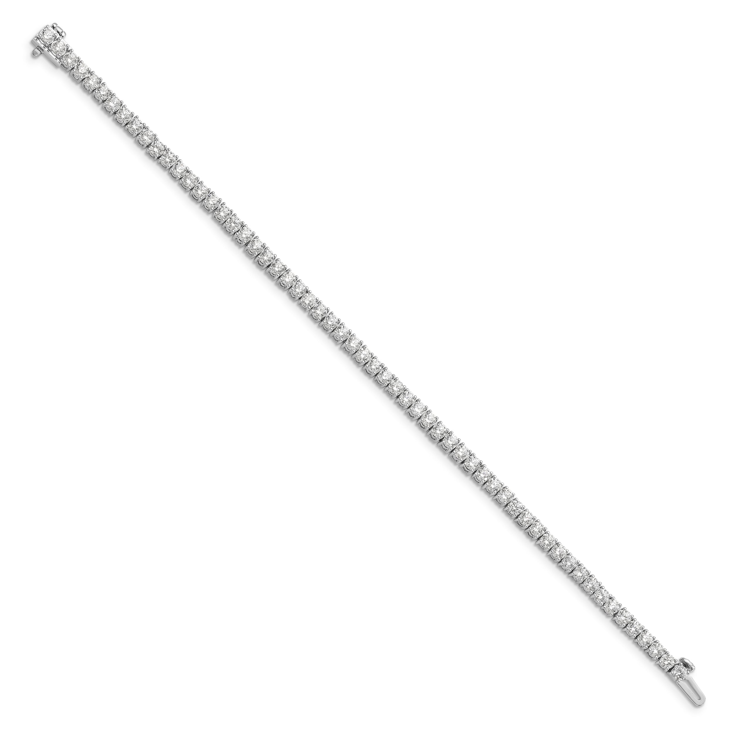 14k White Gold Lab Grown Diamond VS/SI+ G+ Tennis Bracelet