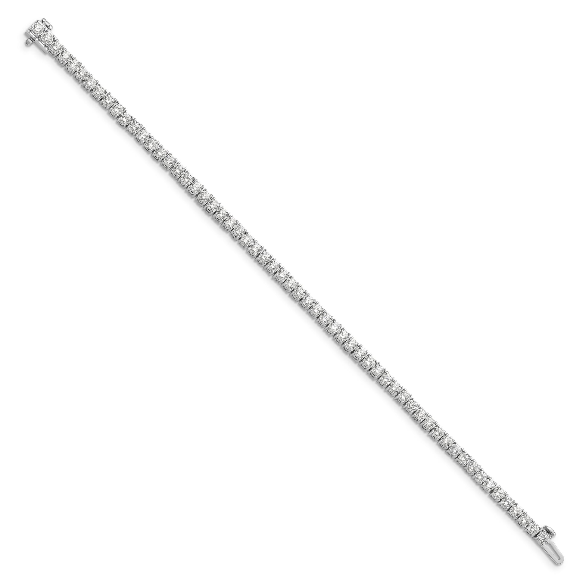 14k White Gold Lab Grown Diamond VS/SI+ G+ Tennis Bracelet