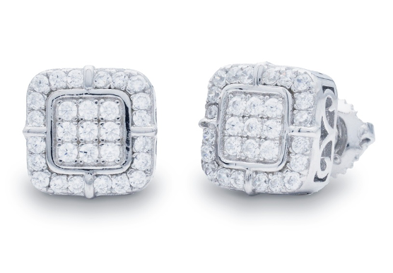 SS Moissanite Earrings