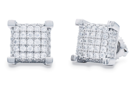 SS Moissanite Earrings