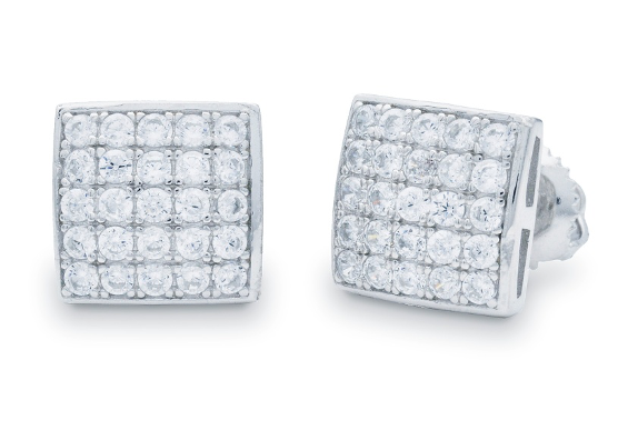 SS Moissanite Earrings