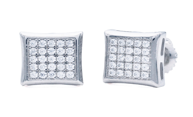 SS Moissanite Earrings