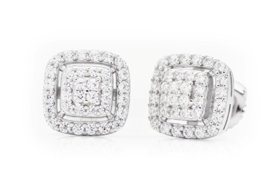 SS Moissanite Earrings