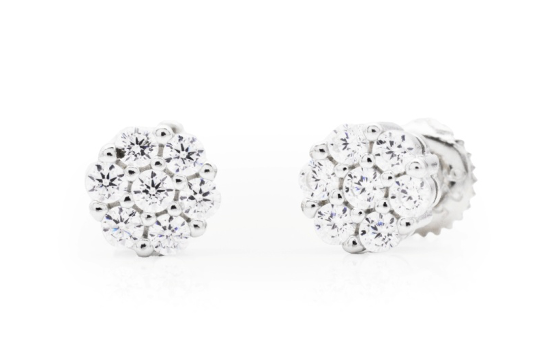 SS Moissanite Earrings