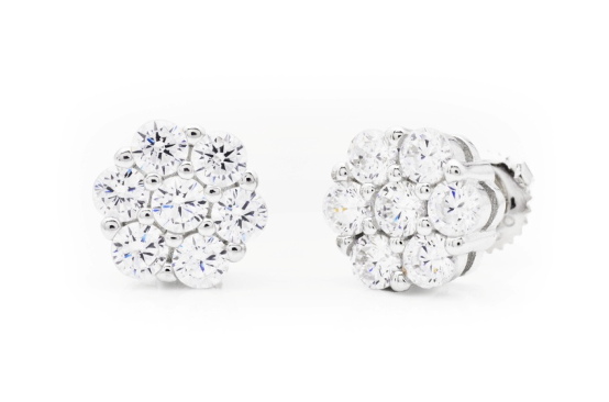 SS Moissanite Earrings