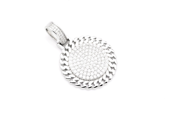 SS Moissanite Pendant