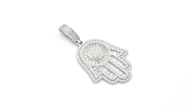SS Moissanite Pendant