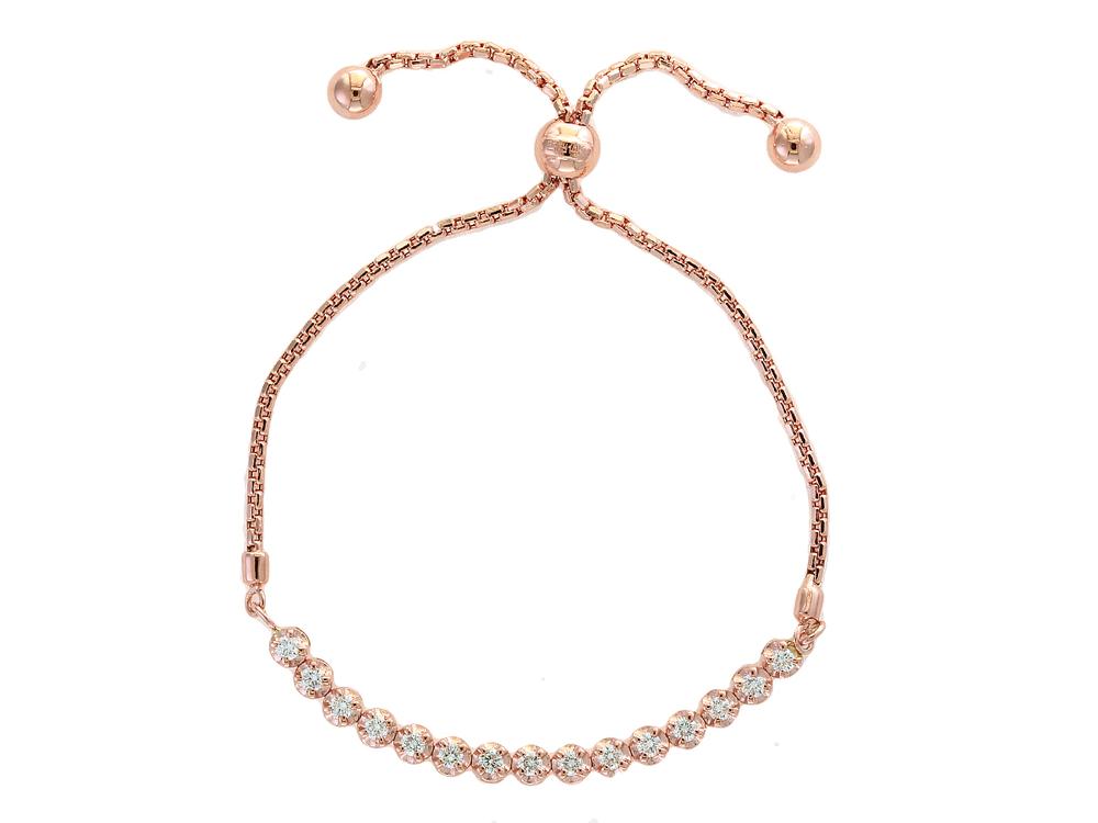 EFFY 14K ROSE GOLD DIAMOND BRACELET