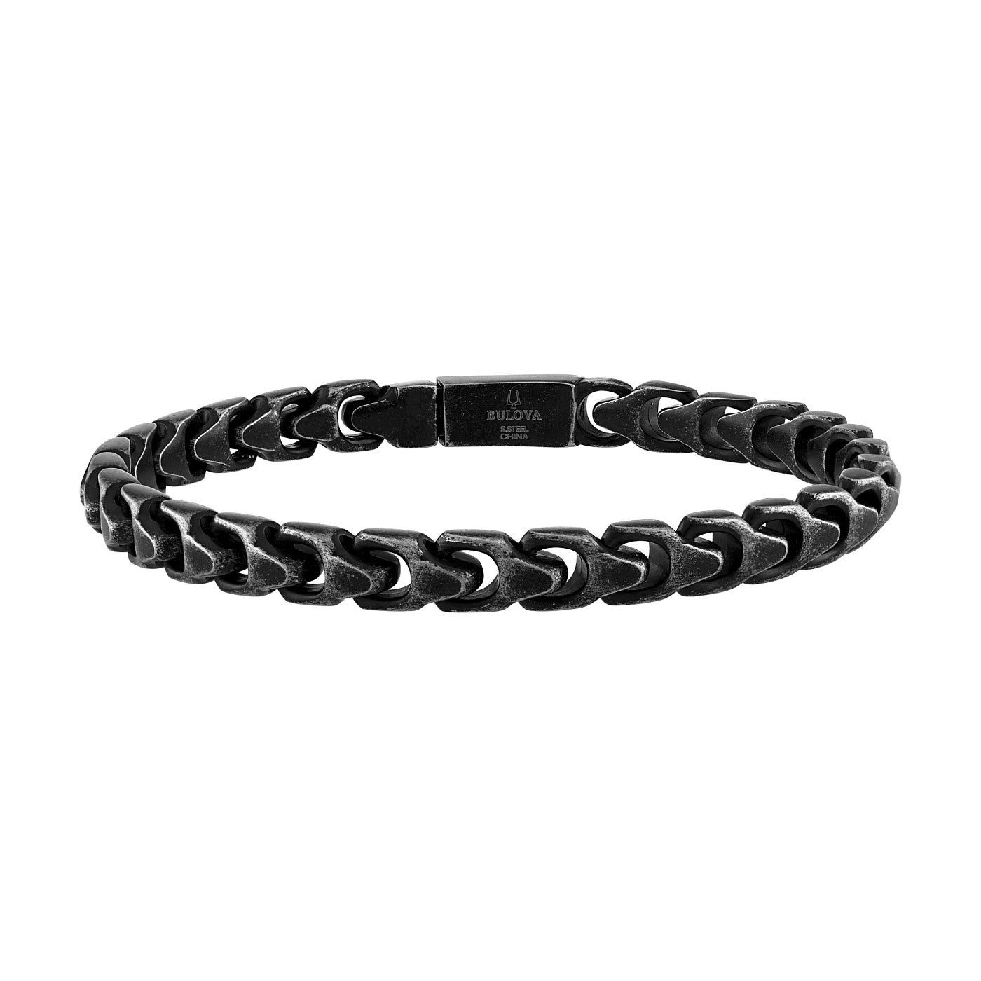 Bulova Stainless Steel Classic Jewelry Mens Bracelet