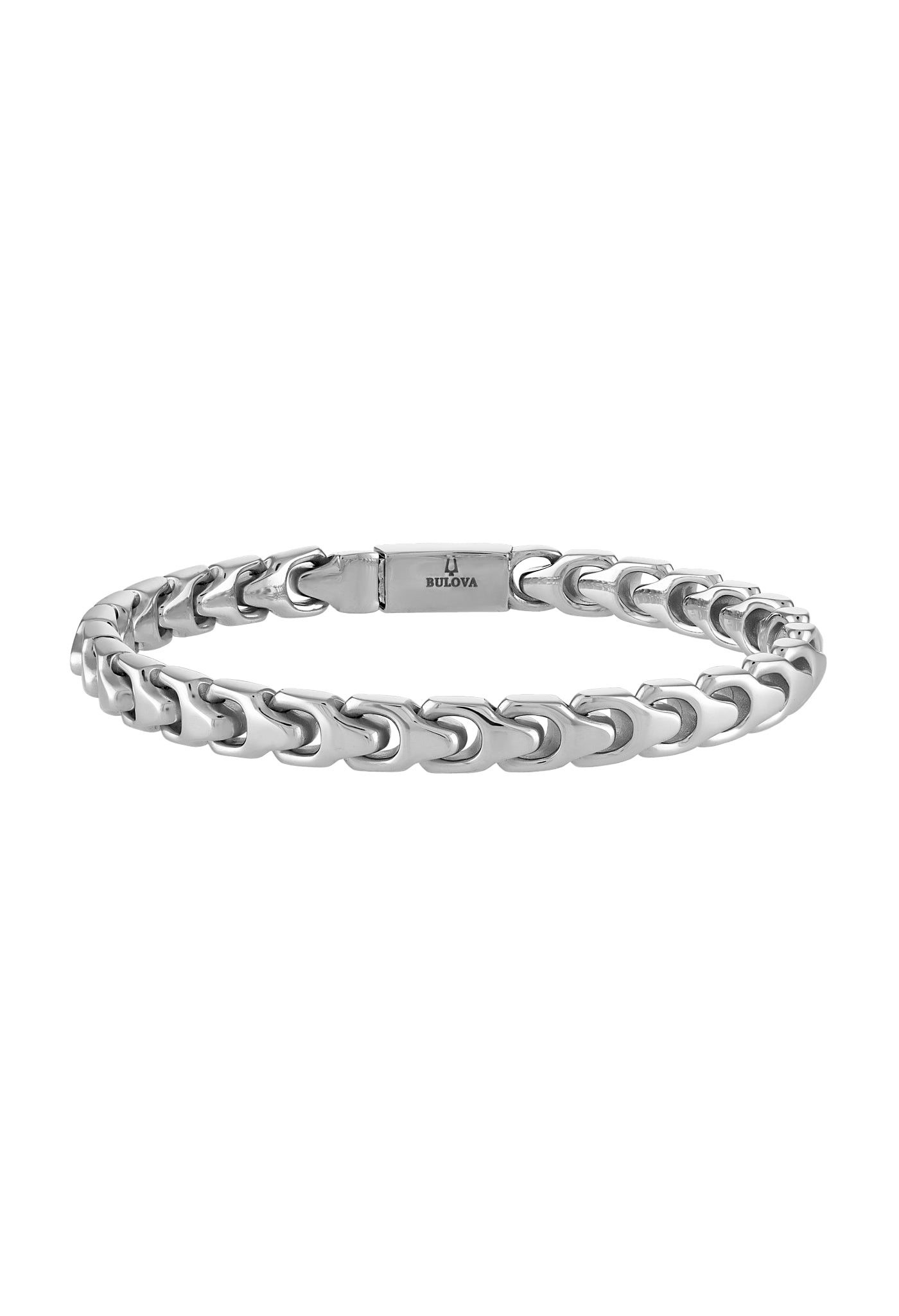 Bulova Stainless Steel Classic Jewelry Mens Bracelet