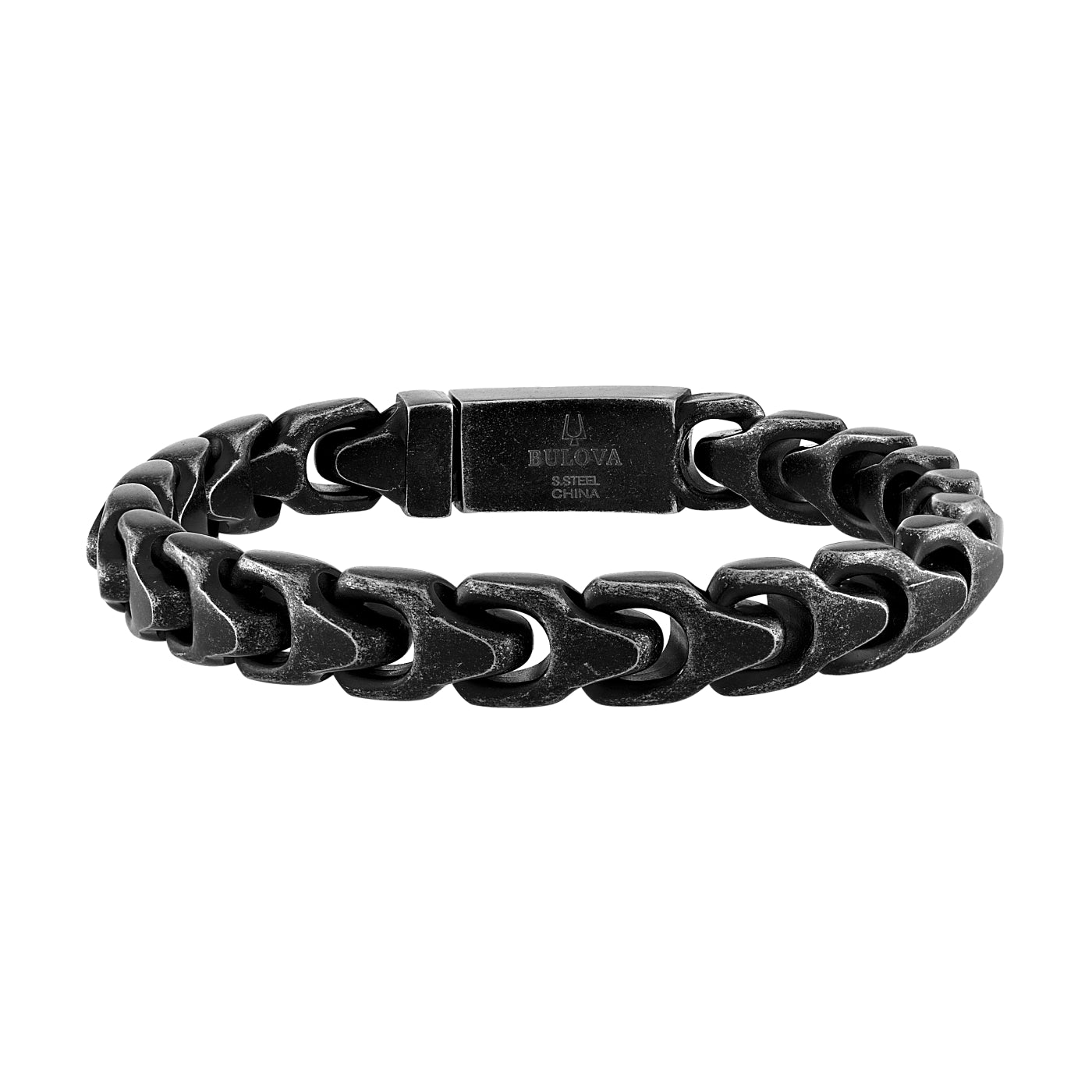 Bulova Stainless Steel Classic Jewelry Mens Bracelet