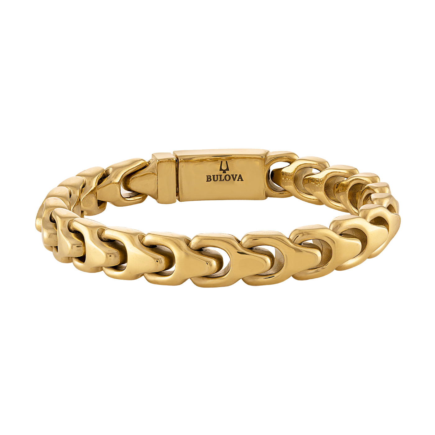 Bulova Stainless Steel Classic Jewelry Mens Bracelet