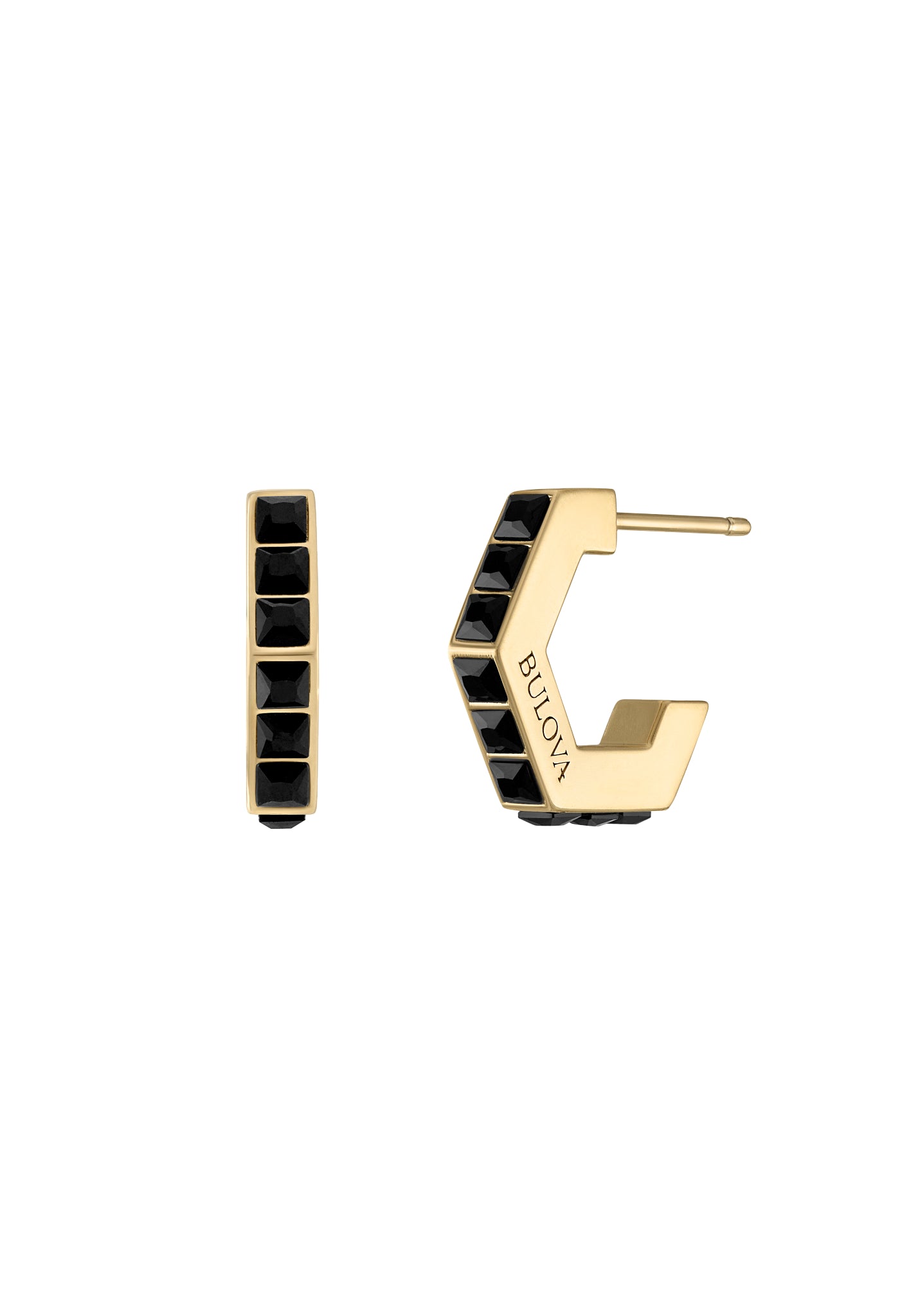 Bulova Stainless Steel Luxury Jewelry Mens EARRING