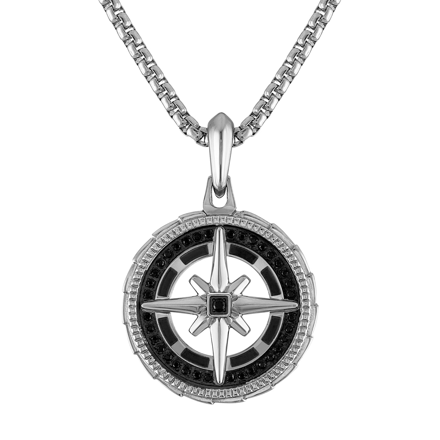 Bulova Stainless Steel Performance Jewelry Mens Necklace