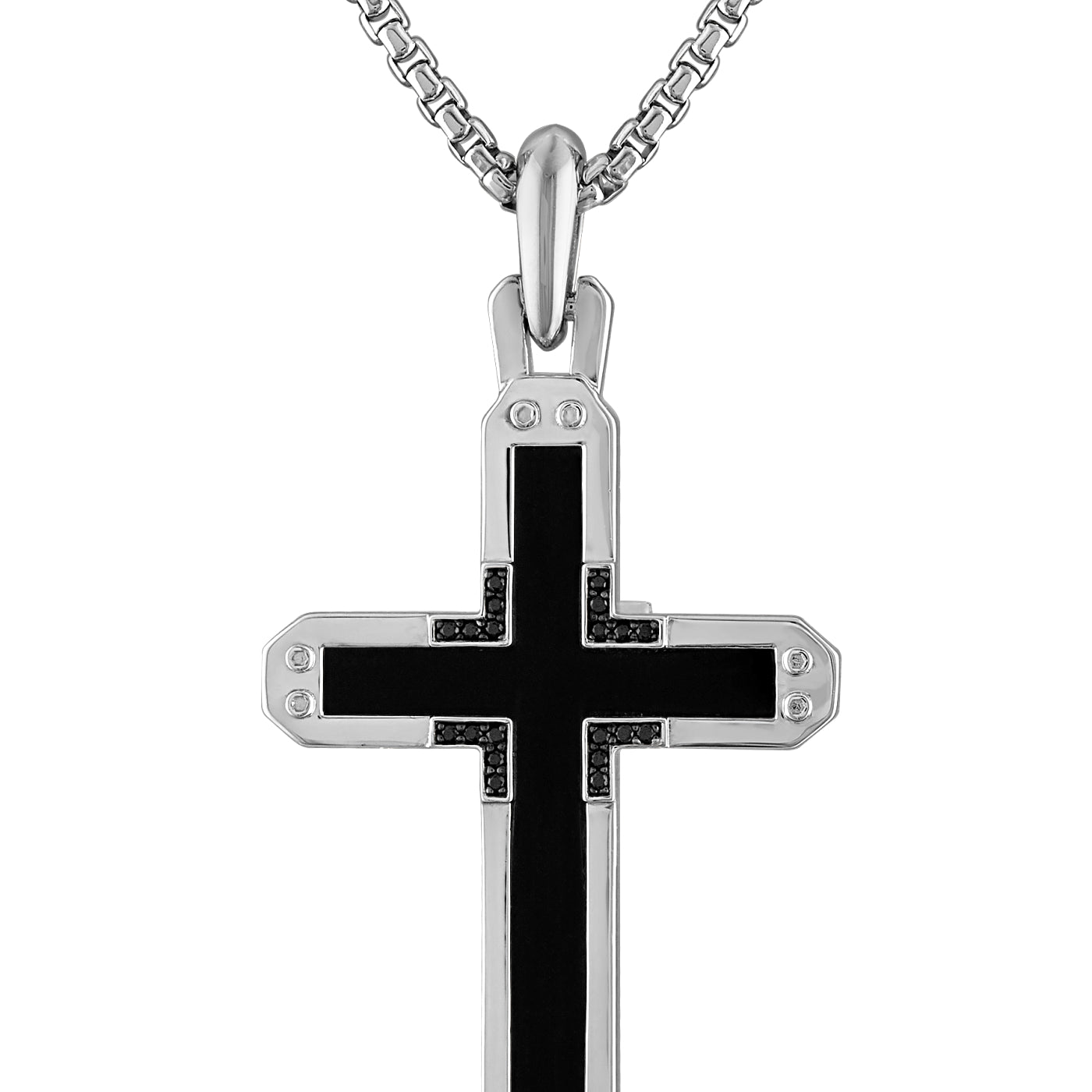 Bulova Sterling Silver 925 Luxury Jewelry Mens Necklace