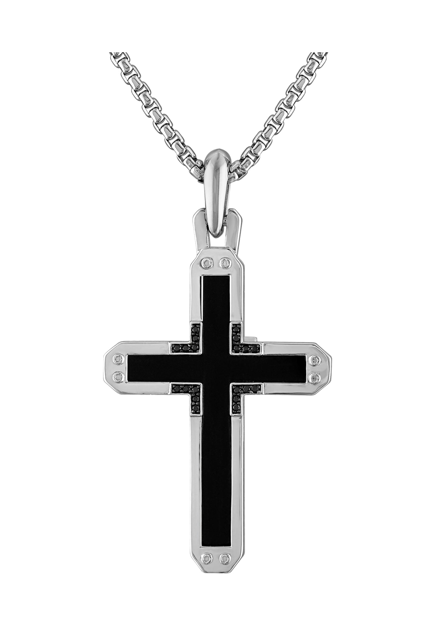 Bulova Sterling Silver 925 Luxury Jewelry Mens Necklace
