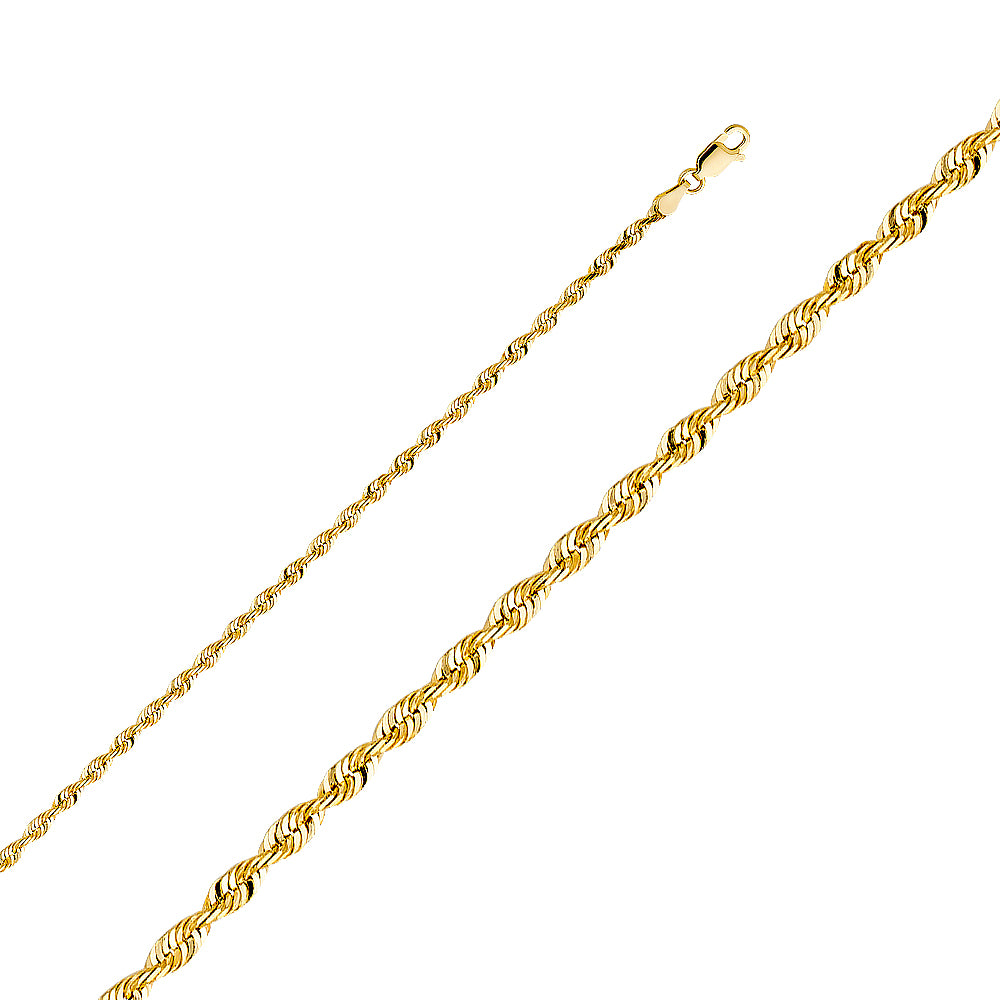 14K Yellow gold Rope