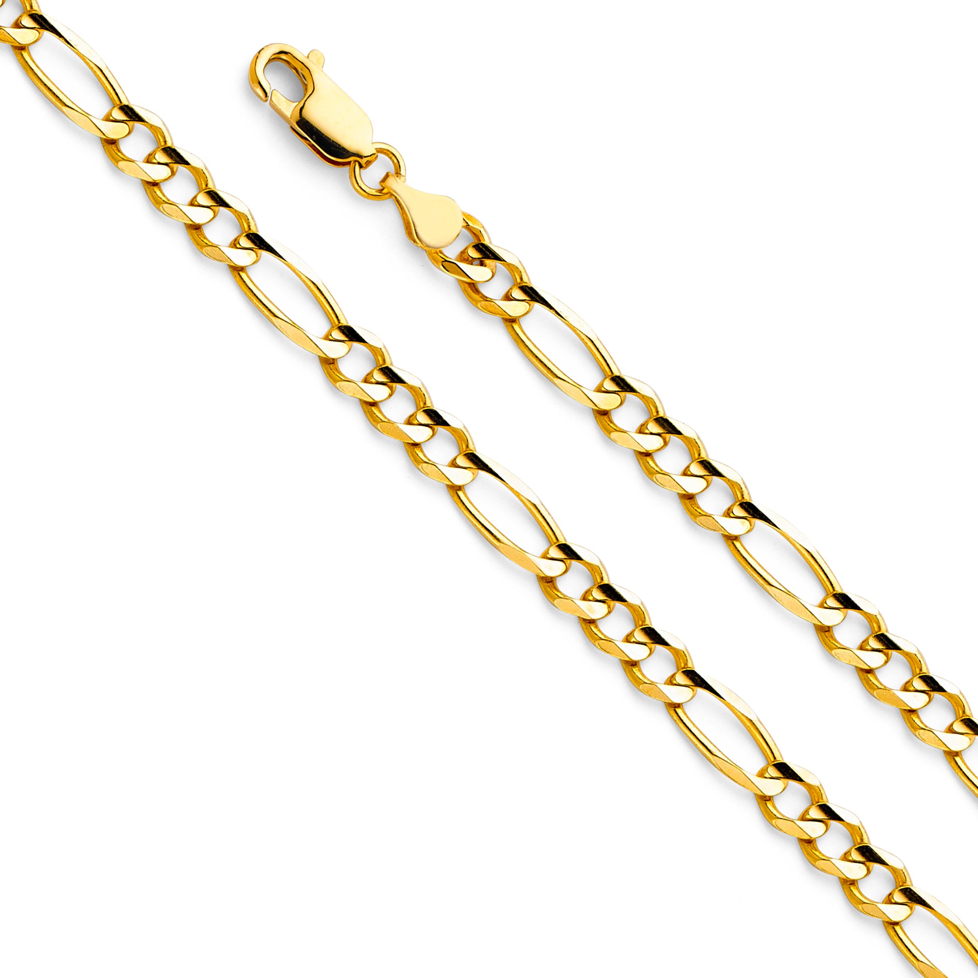 14KY 4.7MM Figaro 3+1 Concave Chain