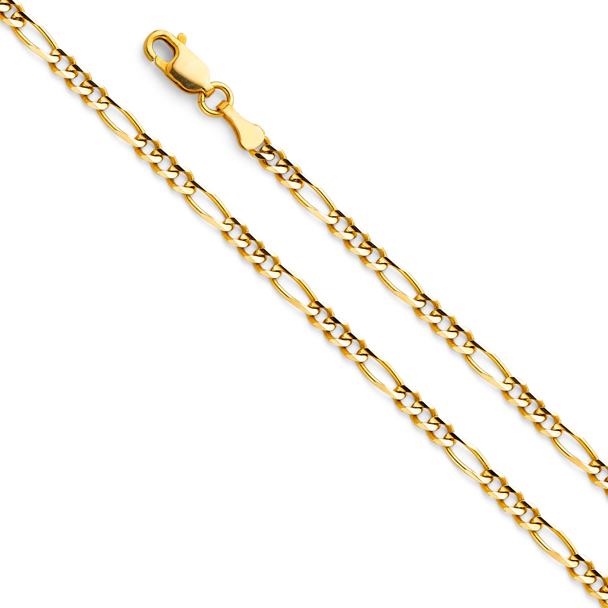 14KY 3.1MM Figaro 3+1 Concave Chain