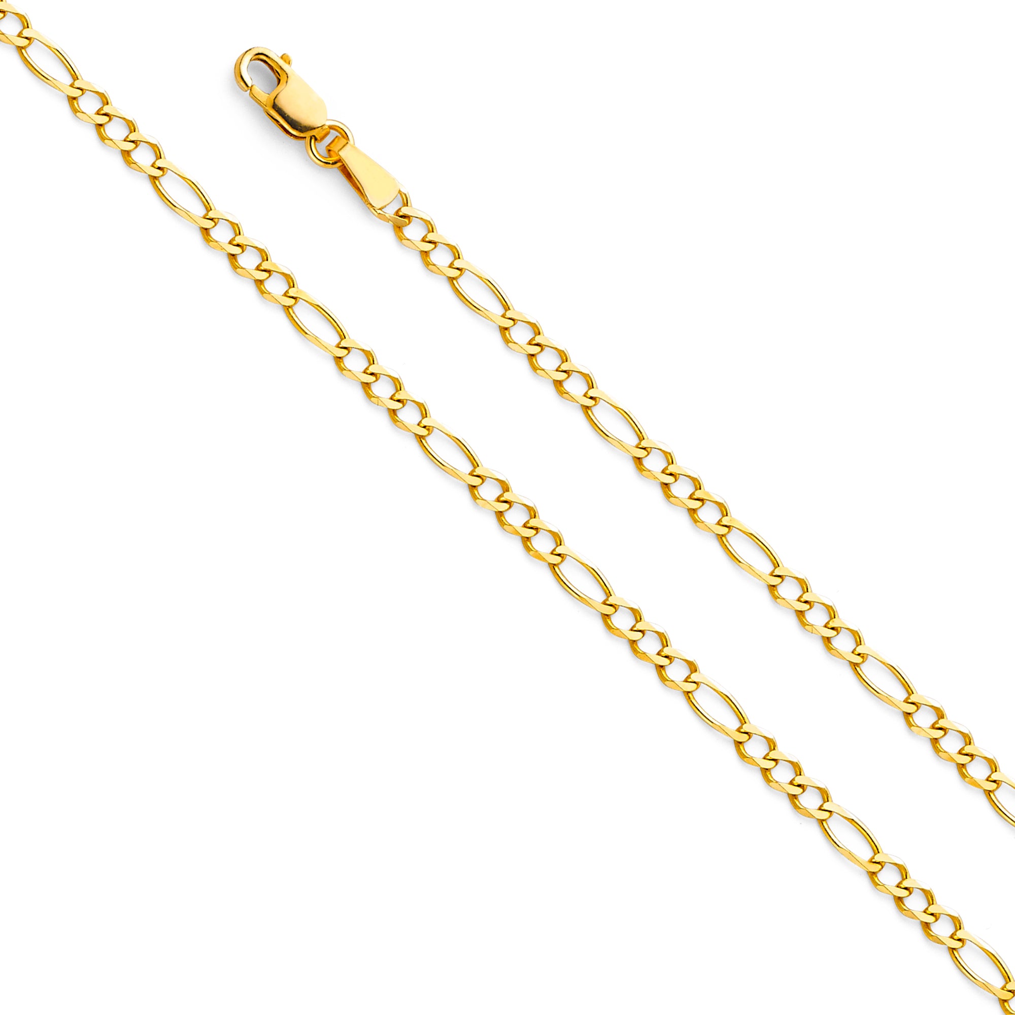 14KY 2.7MM Figaro 3+1 Chain
