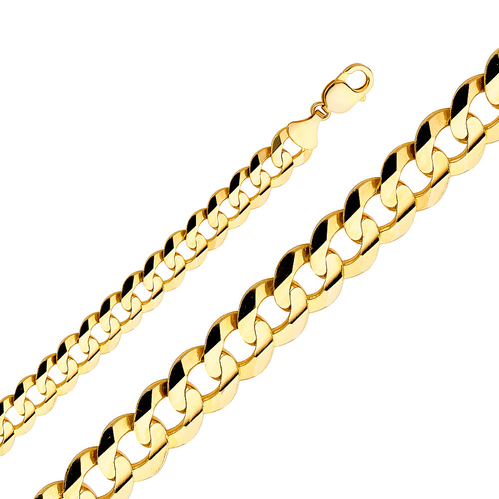 14KY 14MM Cuban Concave Chain