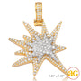 10KY 2.85CTW DIAMOND 'EXPLOSION' EMOJI PENDANT